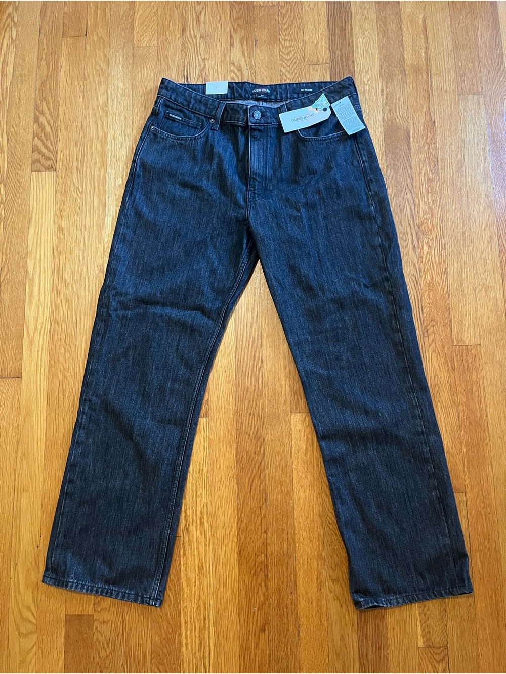 NWT Guess Jeans Men’s GJ G18 Relaxed Jeans Vintage Black Wash 33 X 34 $89
